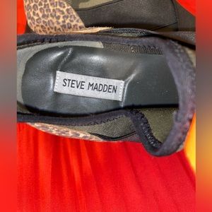 Camo and Leopard wedge sneakers